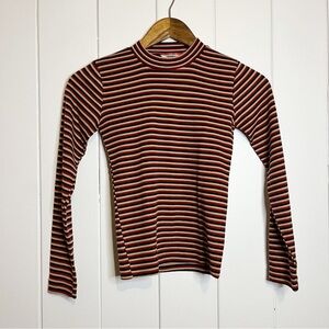 Vintage Zellers Striped Long Sleeve Top. Size 8-10.